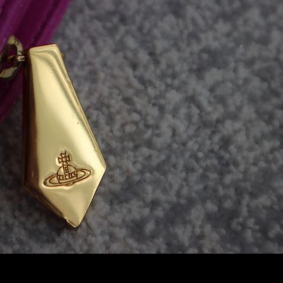 VINTAGE Vivienne Westwood Wallet Purse Long Wallet Orb Pink Woman Authentic Used - Picture 10 of 11